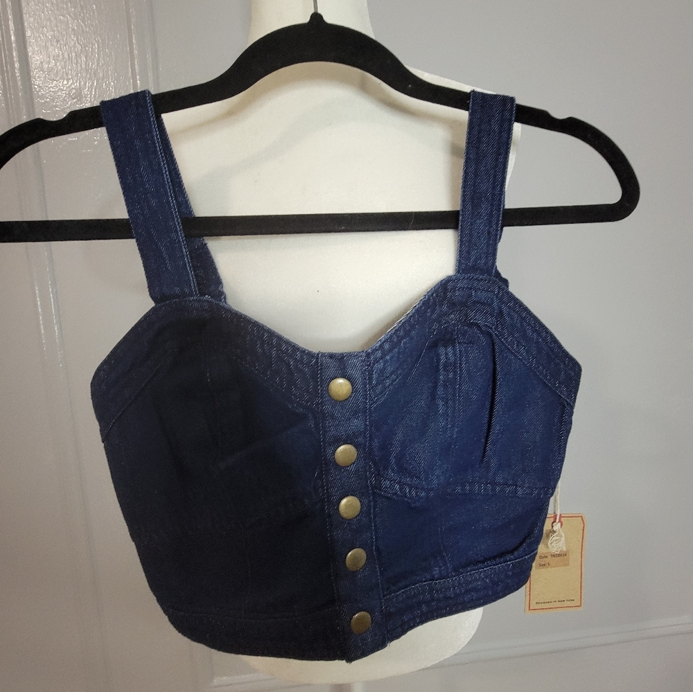LONE STAR Denim Crop Top